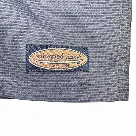 Vineyard Vines Men’s blue and green striped board shorts/swim trunks Size 40 - Picture 4 of 5
